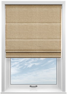 Carron, Woven Cream - Roman Blind